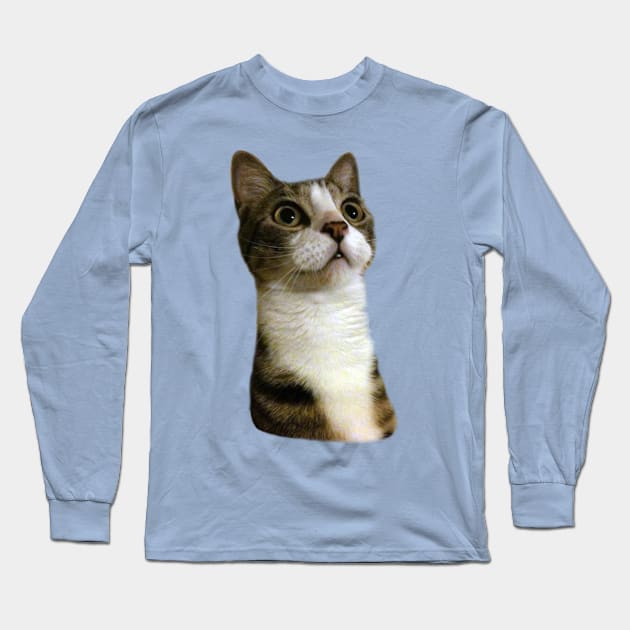 Cat Lurch Long Sleeve T-Shirt by JohnnyDarkoTV